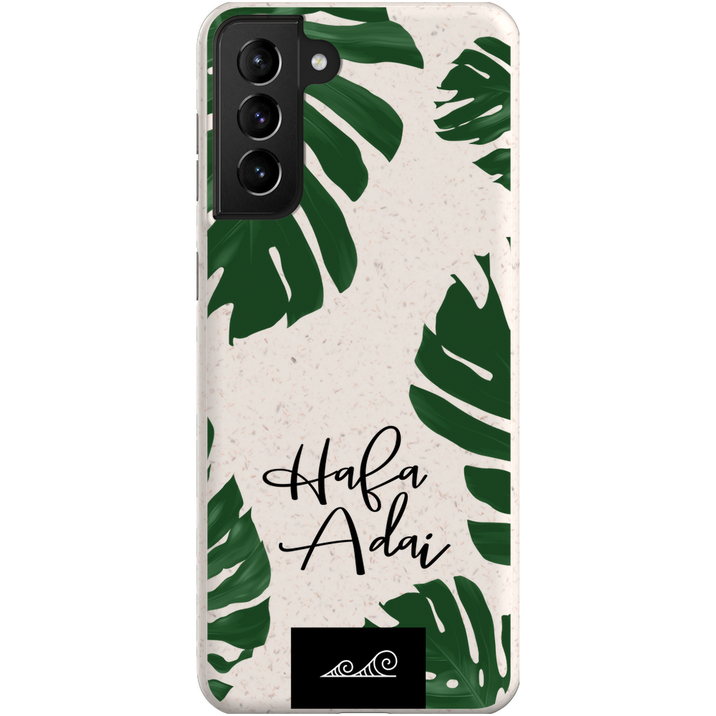 Hafa Adai Lemai Leaves Guam CNMI Eco Friendly Bamboo Phone Case
