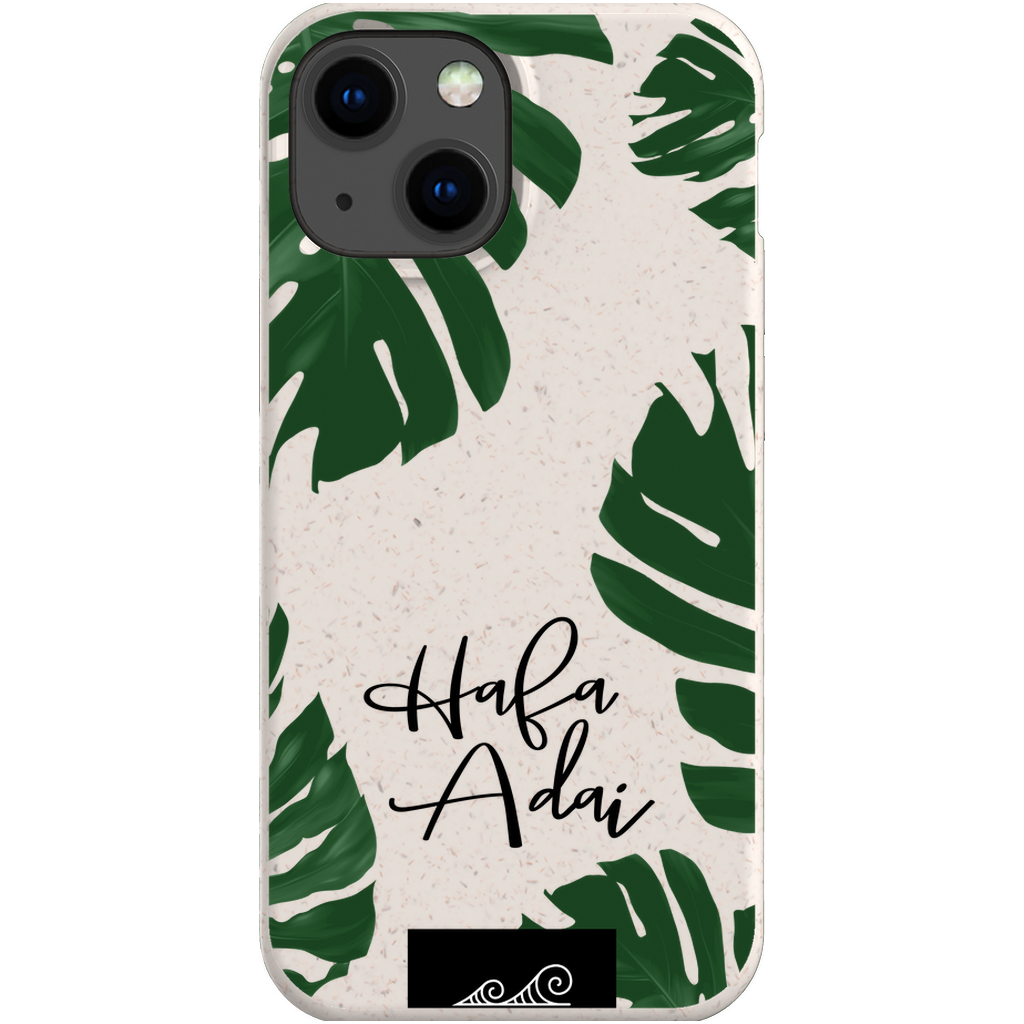 Hafa Adai Lemai Leaves Guam CNMI Eco Friendly Bamboo Phone Case