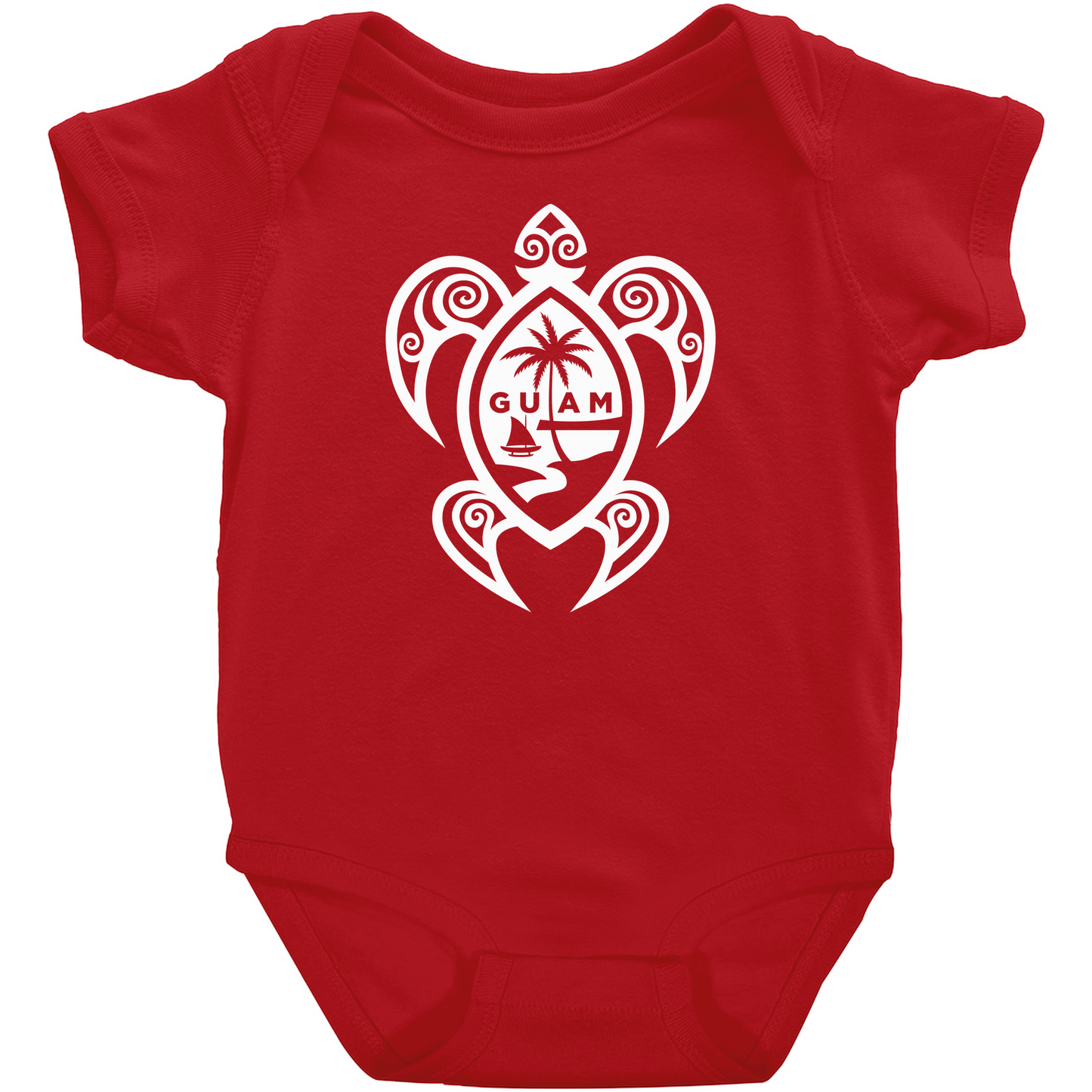 Guam Tribal Turtle Baby One Piece Bodysuit