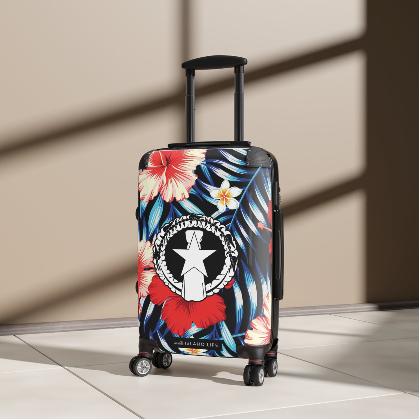 CNMI Tropical Hibiscus Carry On Cabin Suitcase