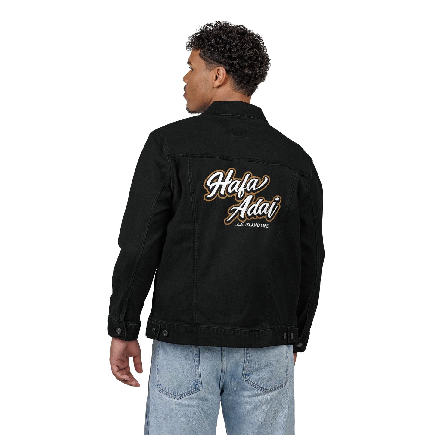 Hafa Adai Guam CNMI Embroidered Unisex Denim Jacket