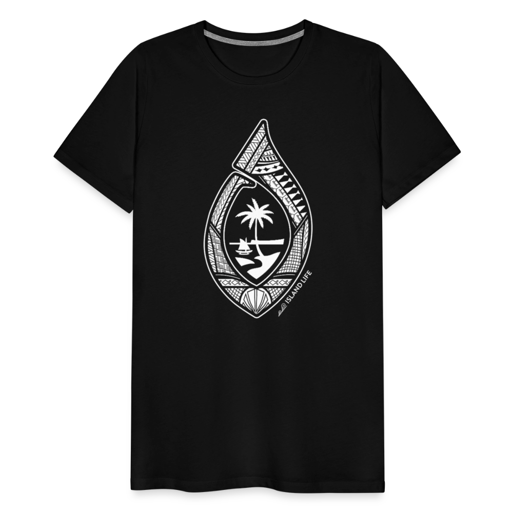 Guahan Tribal Hook Men's Premium T-Shirt - black