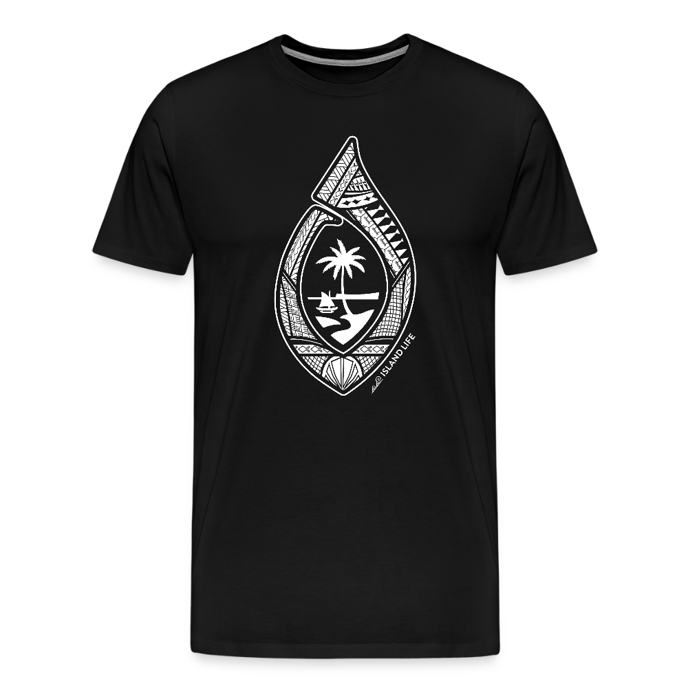 Guahan Tribal Hook Men's Premium T-Shirt - black