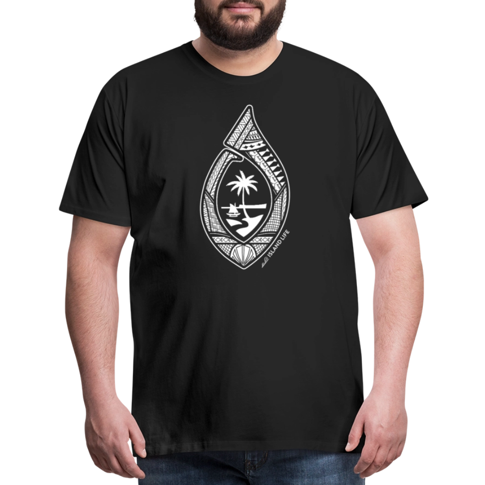 Guahan Tribal Hook Men's Premium T-Shirt - black