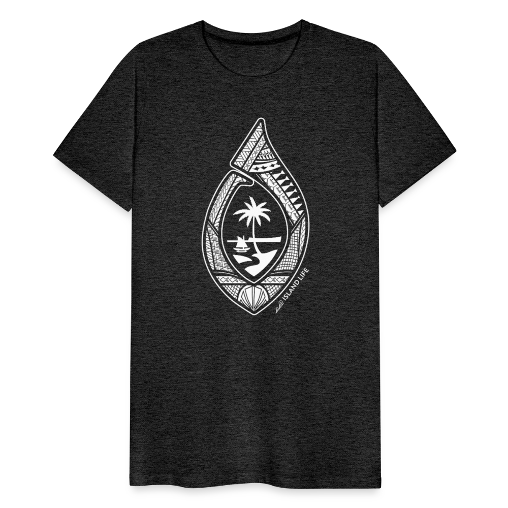 Guahan Tribal Hook Men's Premium T-Shirt - charcoal grey