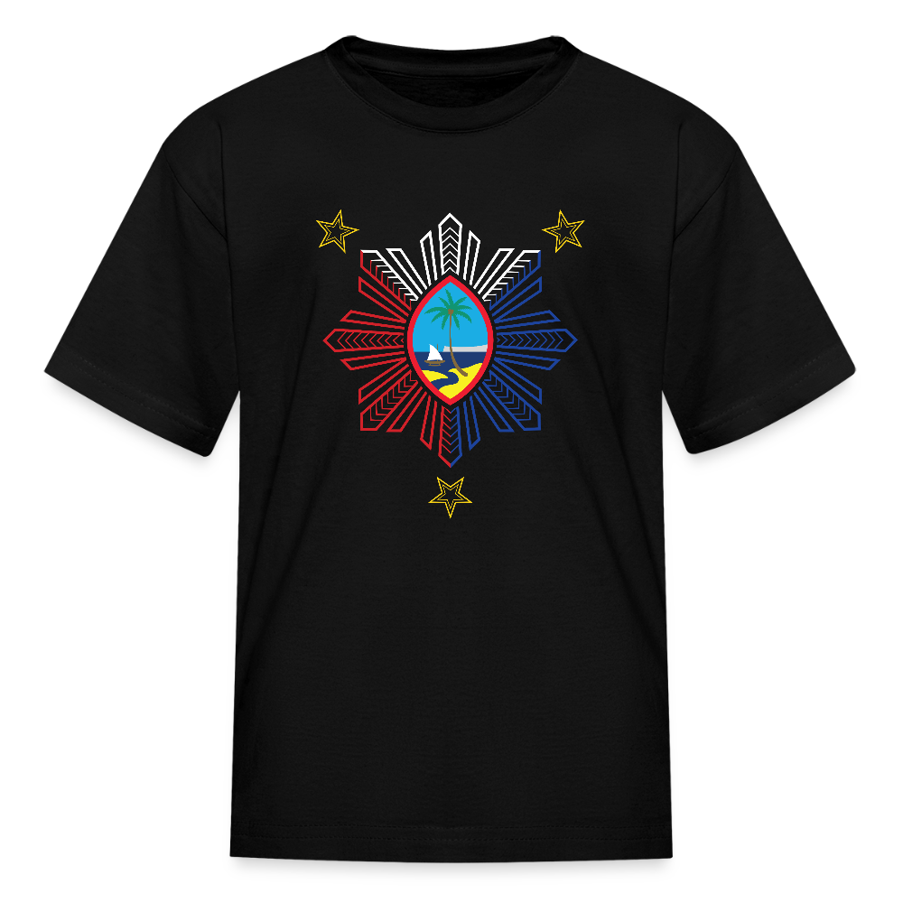 Guam Philippines Tribal Youth Kids' T-Shirt - black