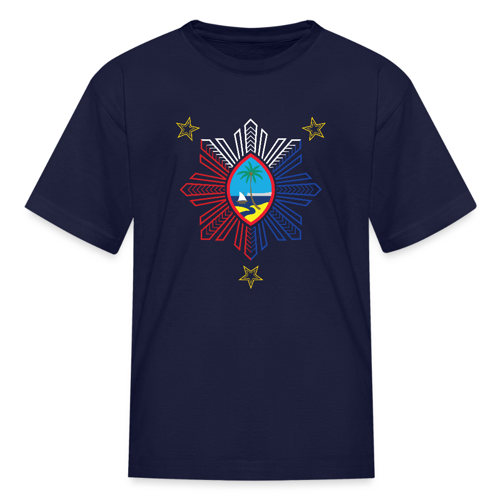 Guam Philippines Tribal Youth Kids' T-Shirt - navy