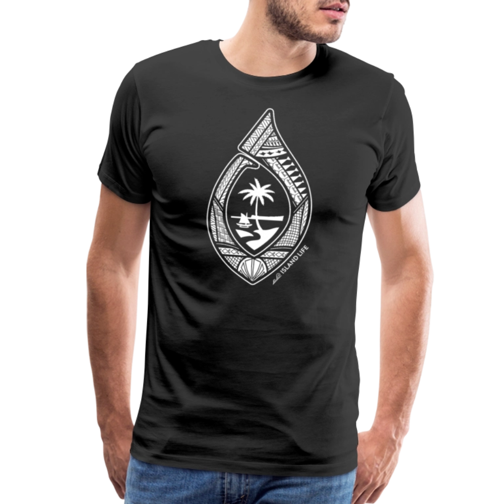 Guahan Tribal Hook Men's Premium T-Shirt - black