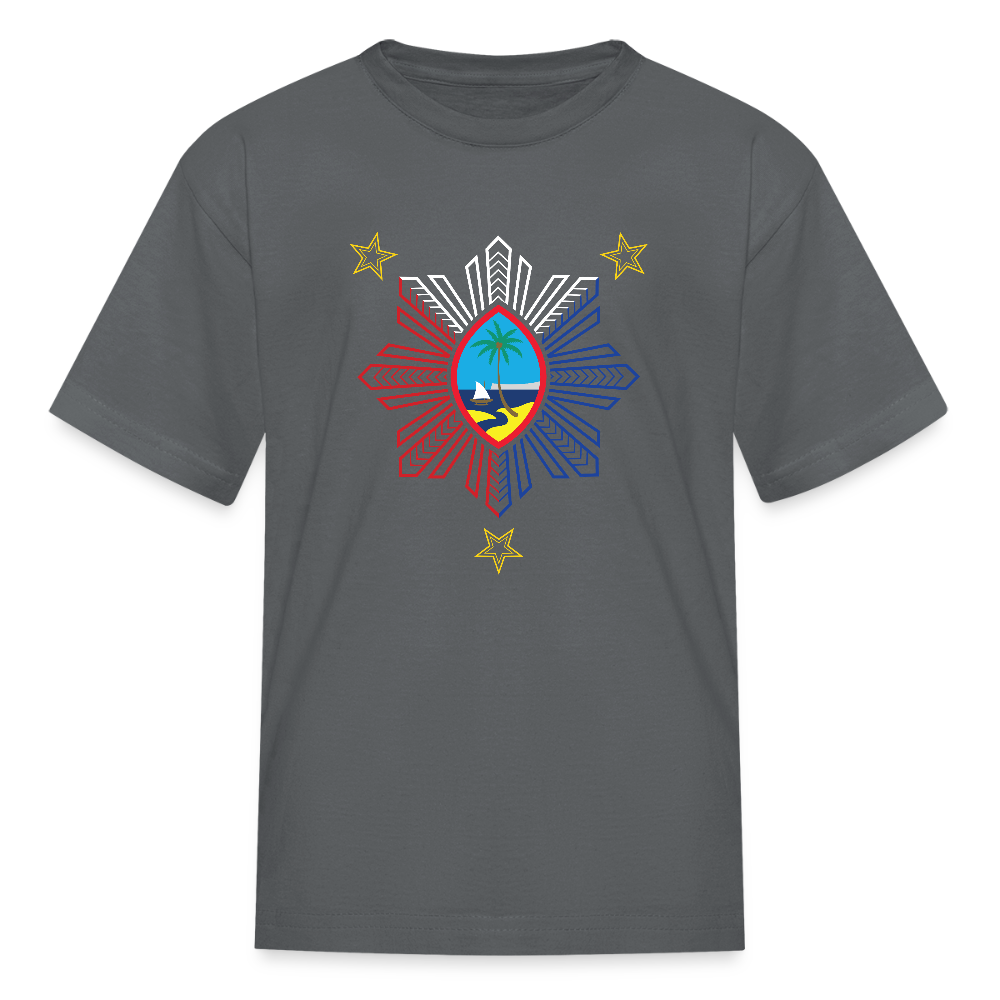 Guam Philippines Tribal Youth Kids' T-Shirt - charcoal