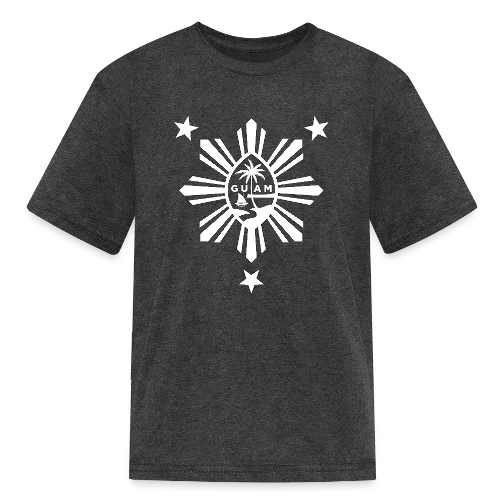 Guam Philippines Youth Kids' T-Shirt - heather black