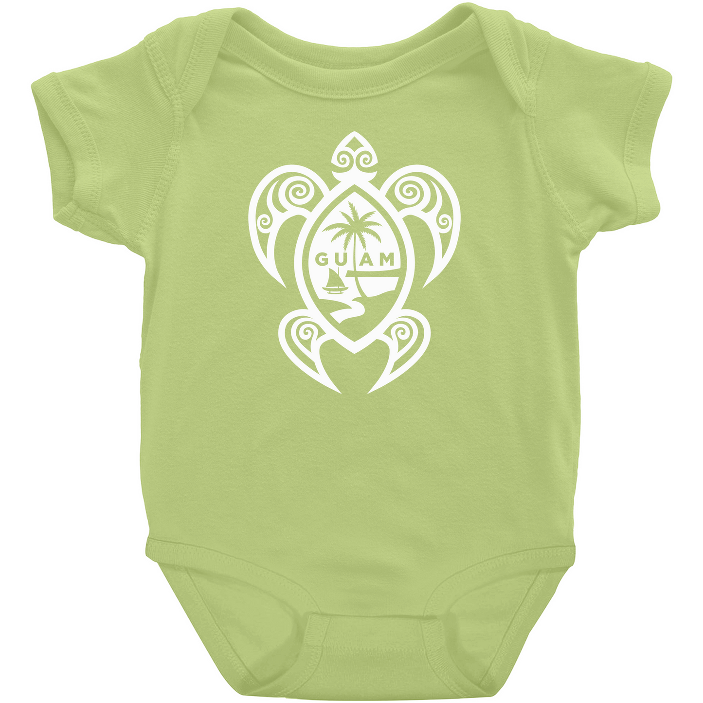 Guam Tribal Turtle Baby One Piece Bodysuit