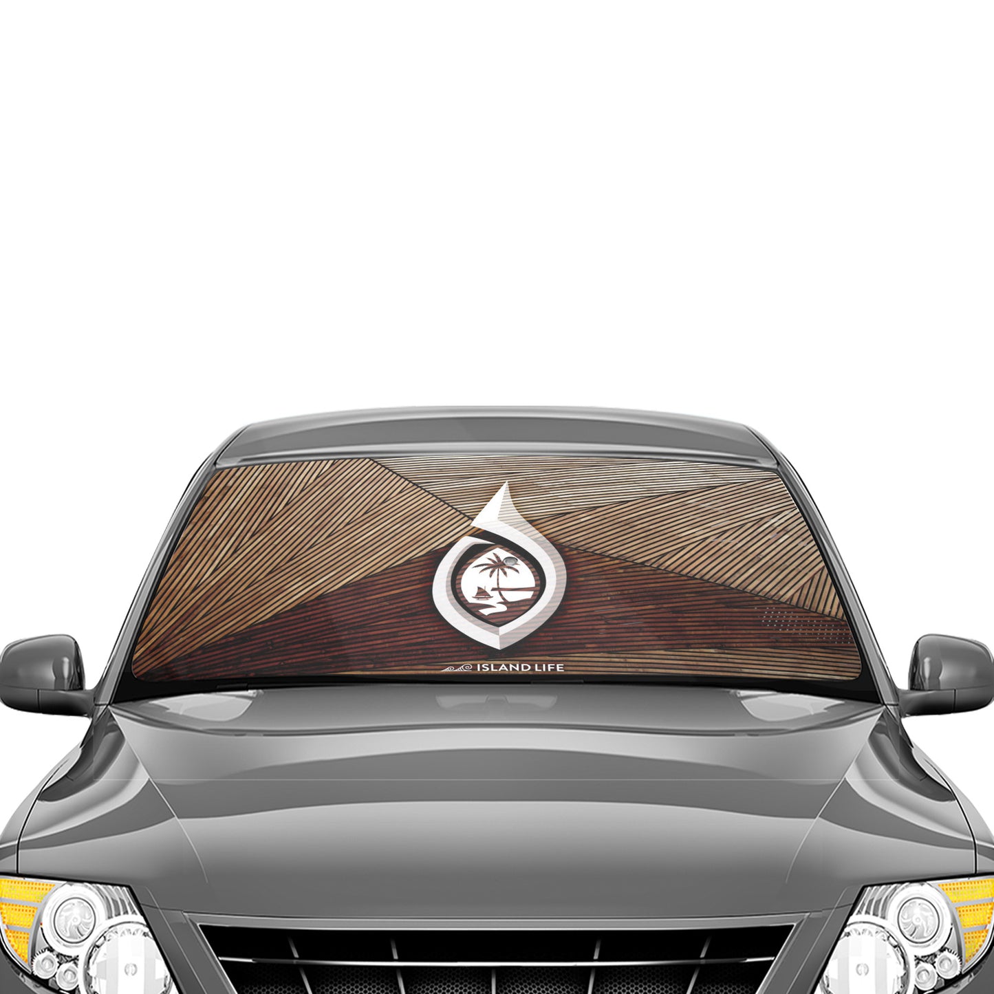 Guam Tribal Hook Car Sun Shade Umbrella