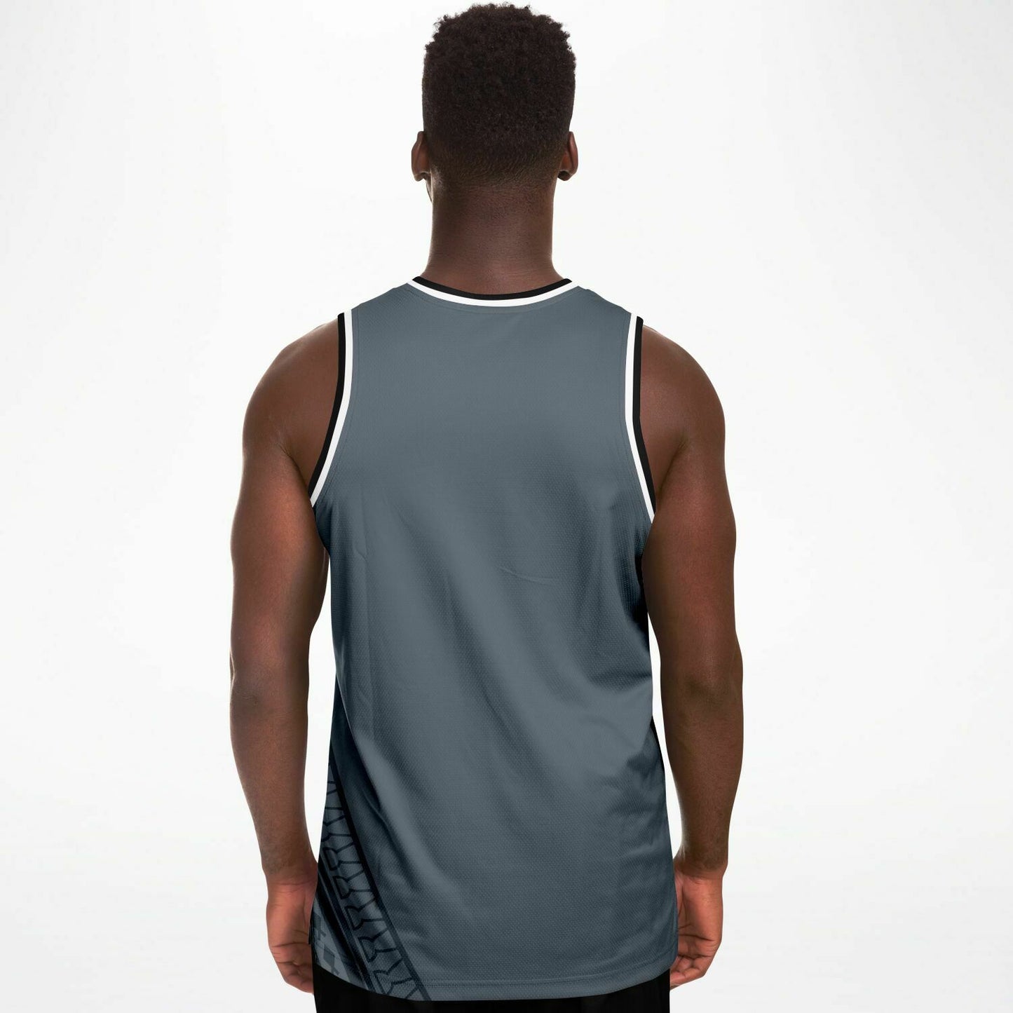 Guam Seal Tribal Gray Basketball Jersey