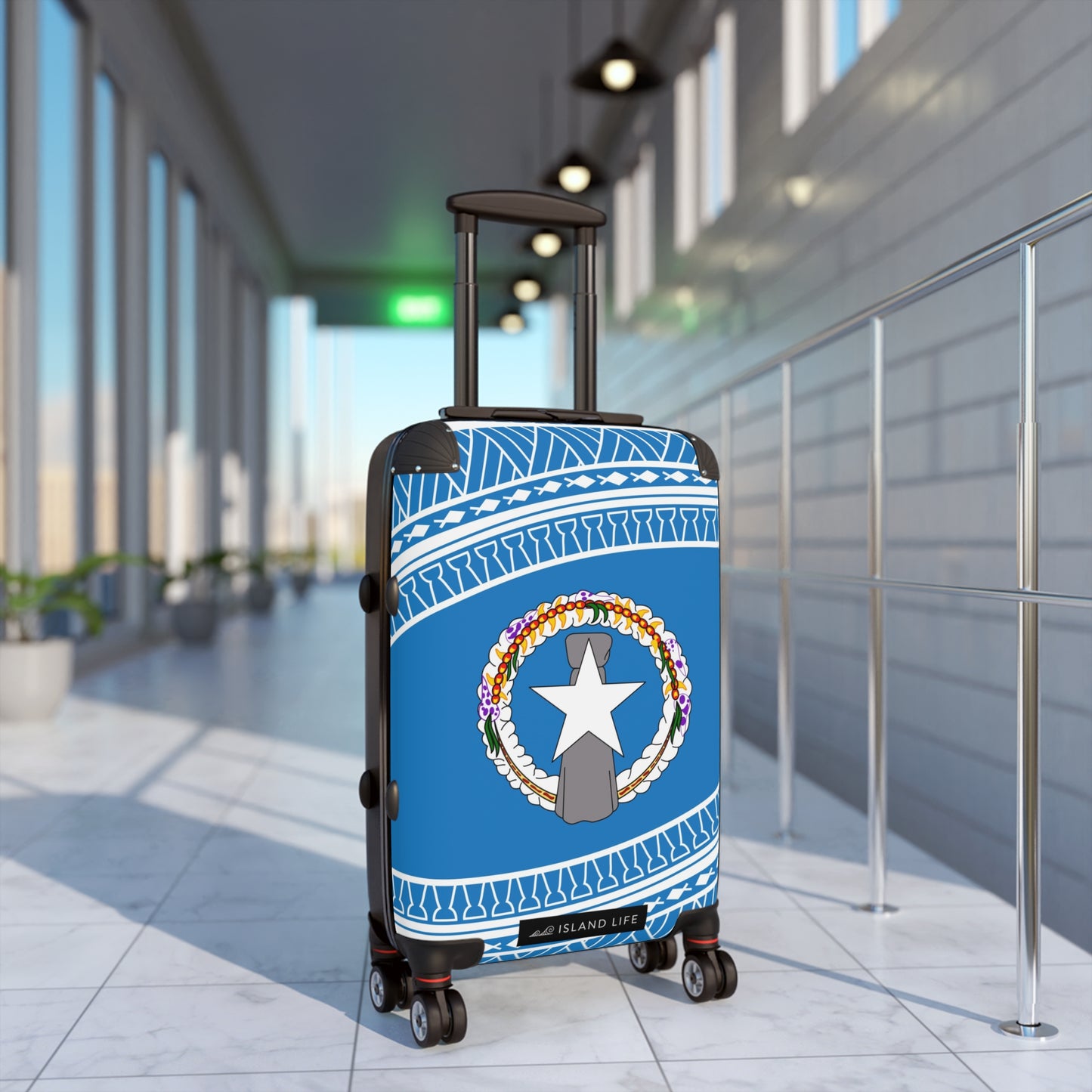 CNMI Flag Tribal Carry On Cabin Suitcase