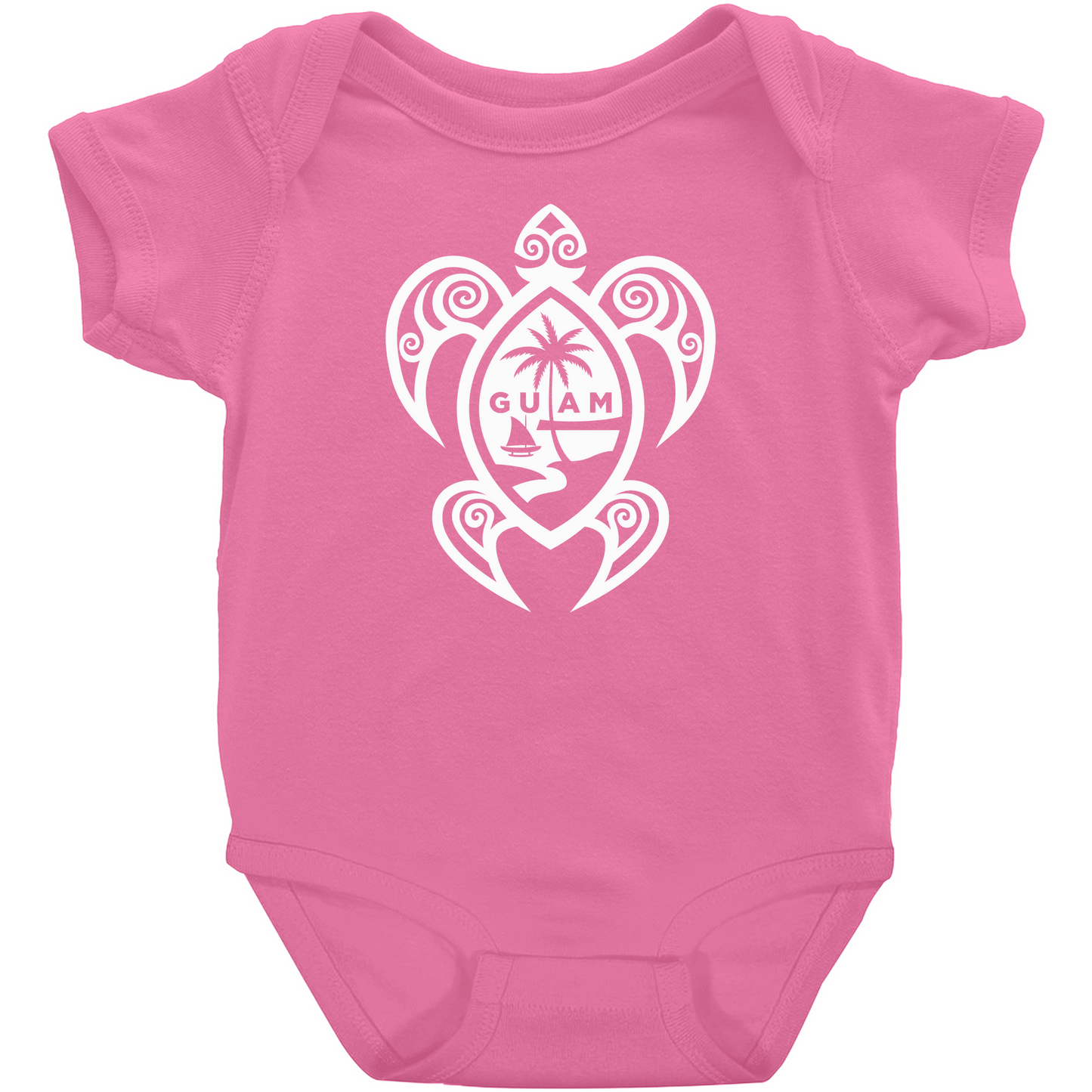 Guam Tribal Turtle Baby One Piece Bodysuit