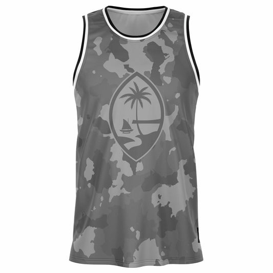 Guam Camo Gray Basketball Jersey