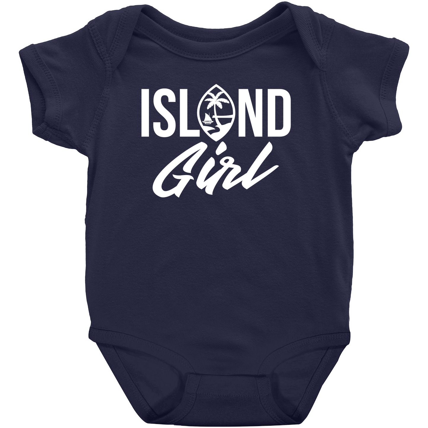 Island Girl Guam Seal Baby One Piece Bodysuit