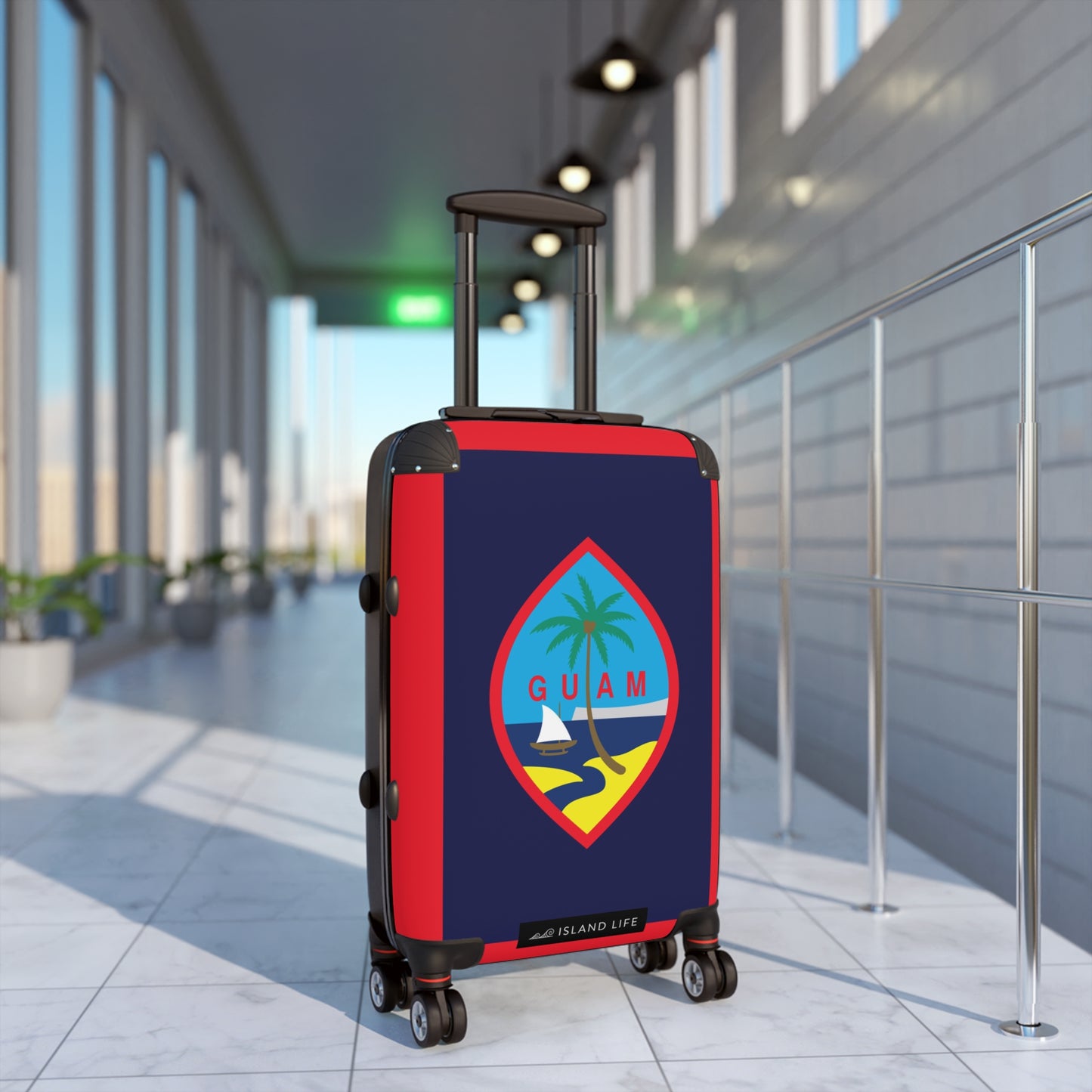 Guam Flag Carry On Cabin Suitcase