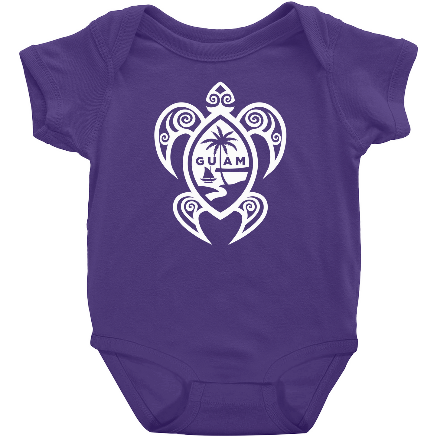Guam Tribal Turtle Baby One Piece Bodysuit