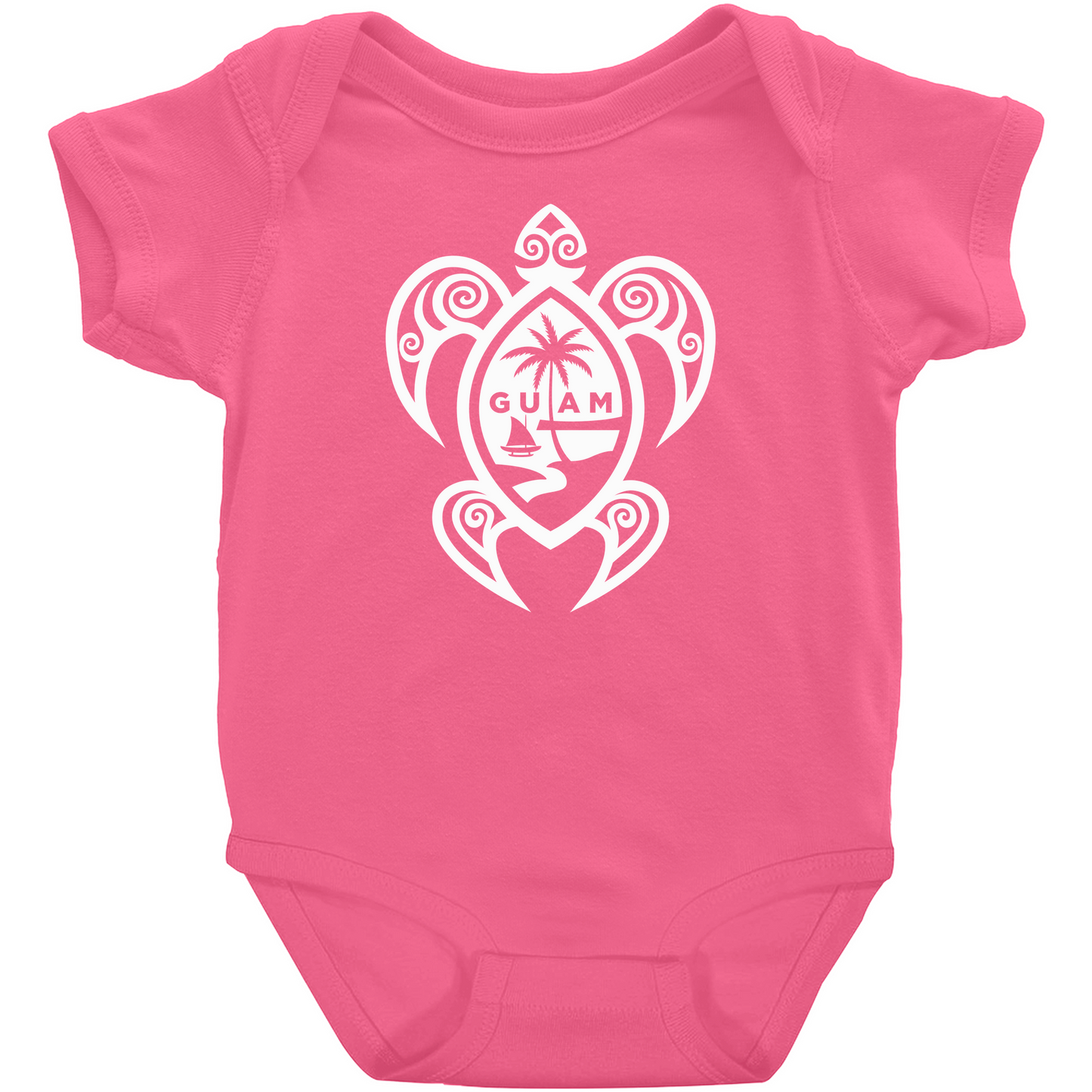 Guam Tribal Turtle Baby One Piece Bodysuit