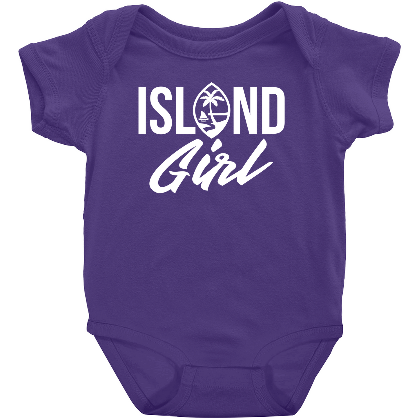 Island Girl Guam Seal Baby One Piece Bodysuit