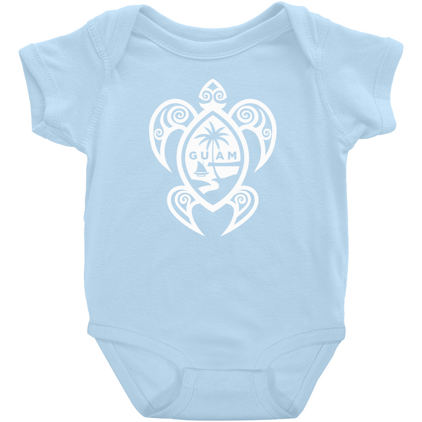 Guam Tribal Turtle Baby One Piece Bodysuit