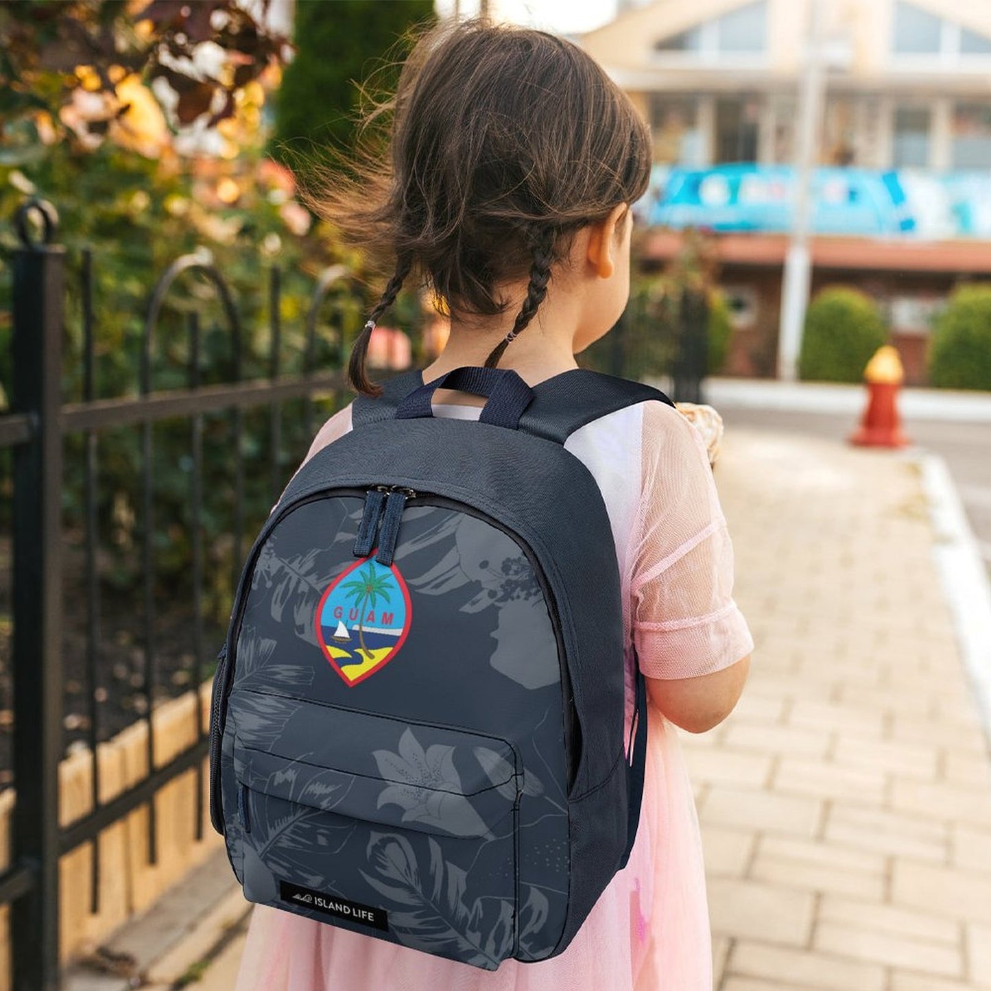 Guam Flag Hibiscus Preschool Backpack Bag