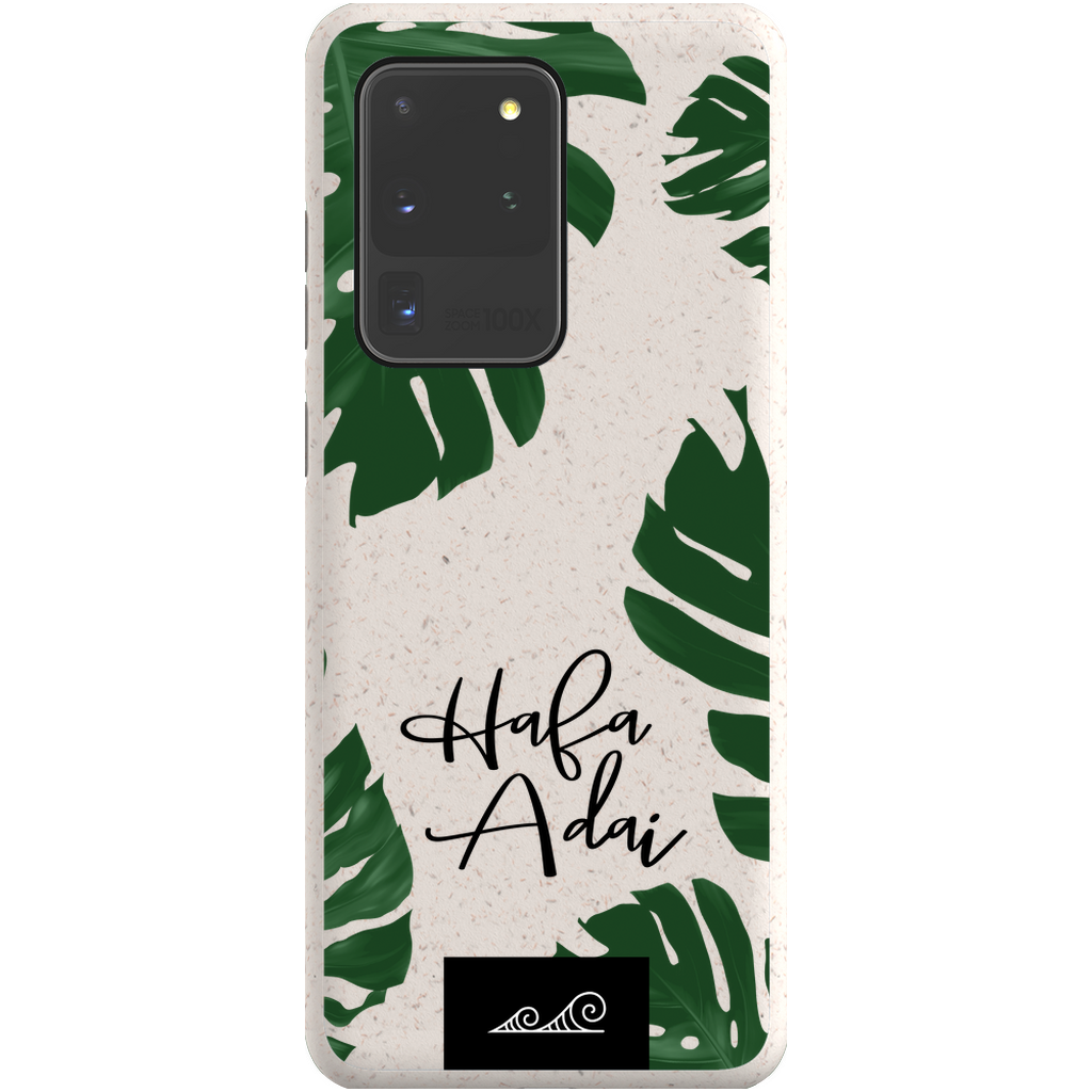 Hafa Adai Lemai Leaves Guam CNMI Eco Friendly Bamboo Phone Case