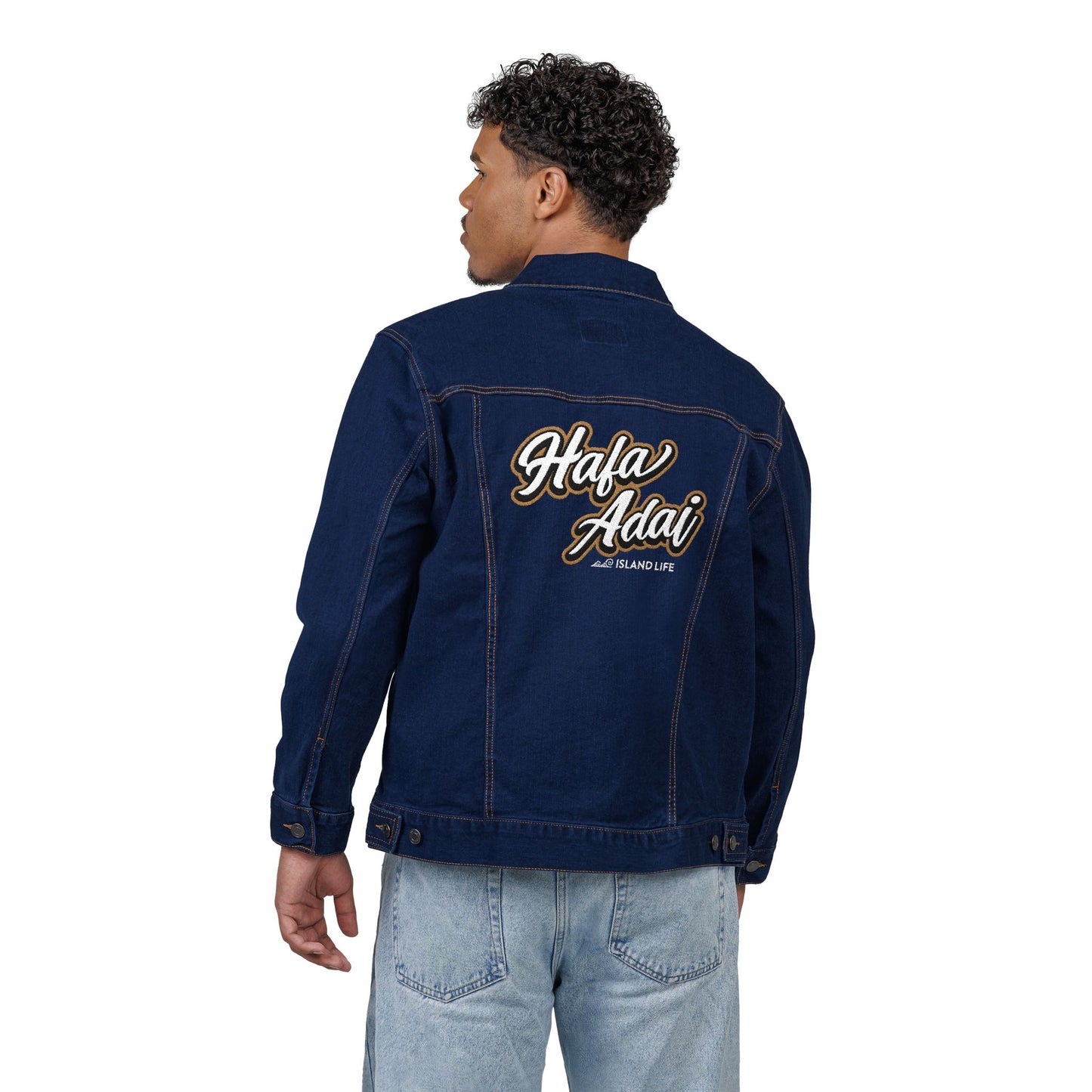 Hafa Adai Guam CNMI Embroidered Unisex Denim Jacket