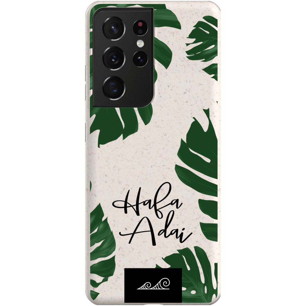 Hafa Adai Lemai Leaves Guam CNMI Eco Friendly Bamboo Phone Case