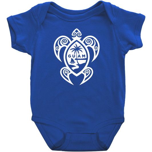 Guam Tribal Turtle Baby One Piece Bodysuit