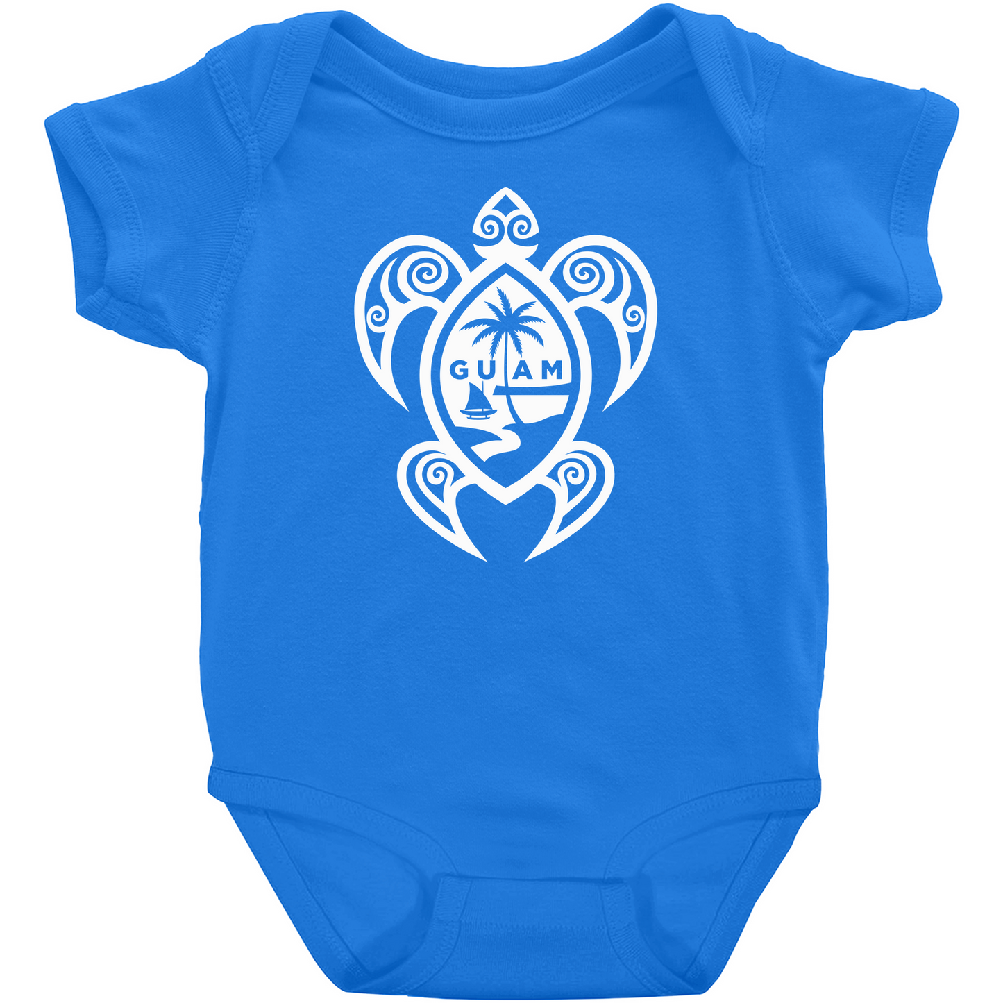 Guam Tribal Turtle Baby One Piece Bodysuit