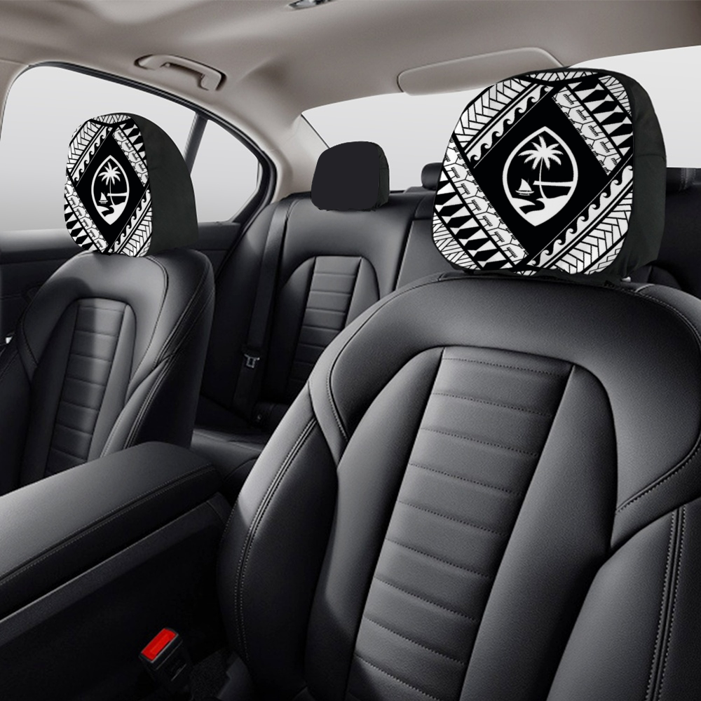 Guahan Tribal Custom Car Headrest Cover (Set of 2)