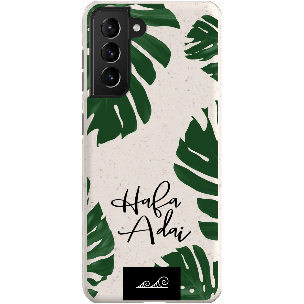 Hafa Adai Lemai Leaves Guam CNMI Eco Friendly Bamboo Phone Case