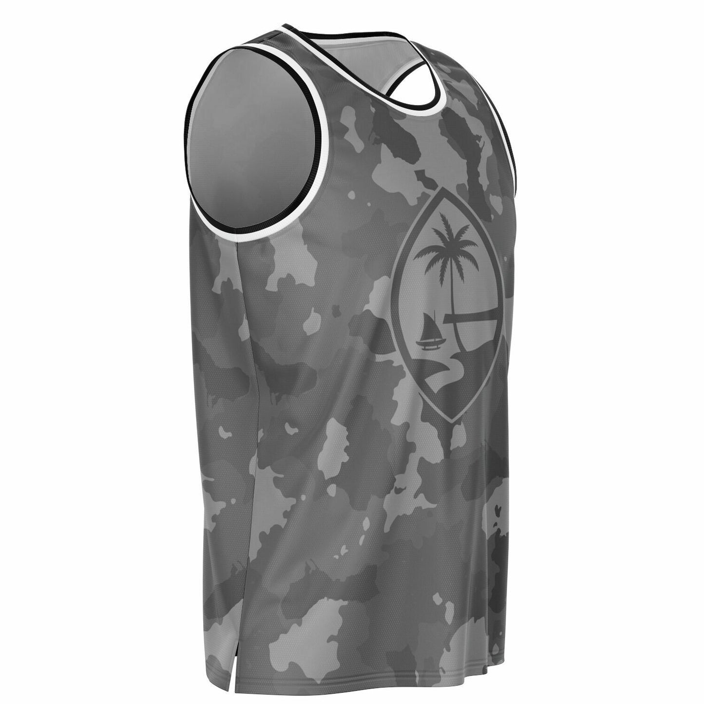 Guam Camo Gray Basketball Jersey