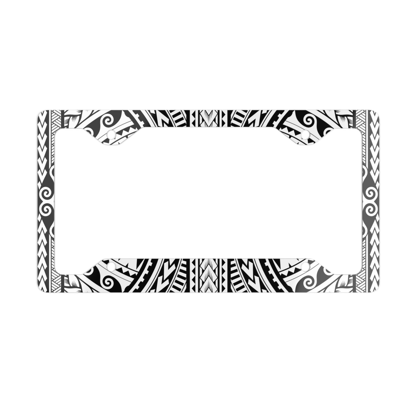 Island Tribal Polynesia Hawaiian Metal License Plate Frame