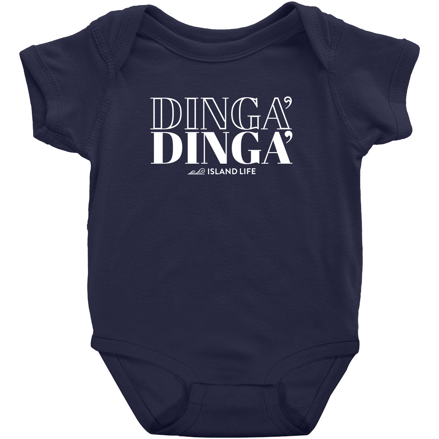 Dinga' Chamorro Twin Guam CNMI Baby One Piece Bodysuit