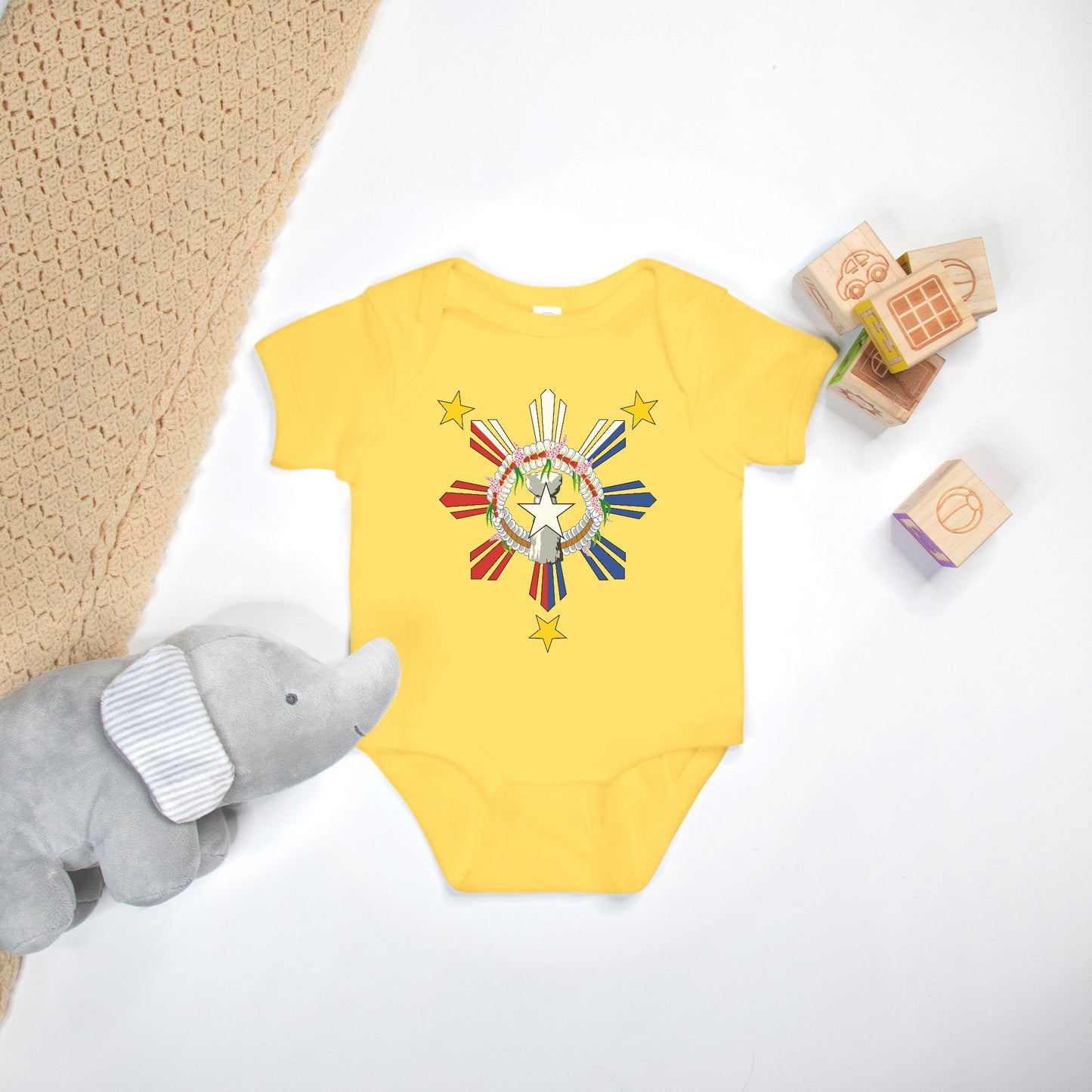 CNMI Philippnies Seal One Piece Baby Bodysuit