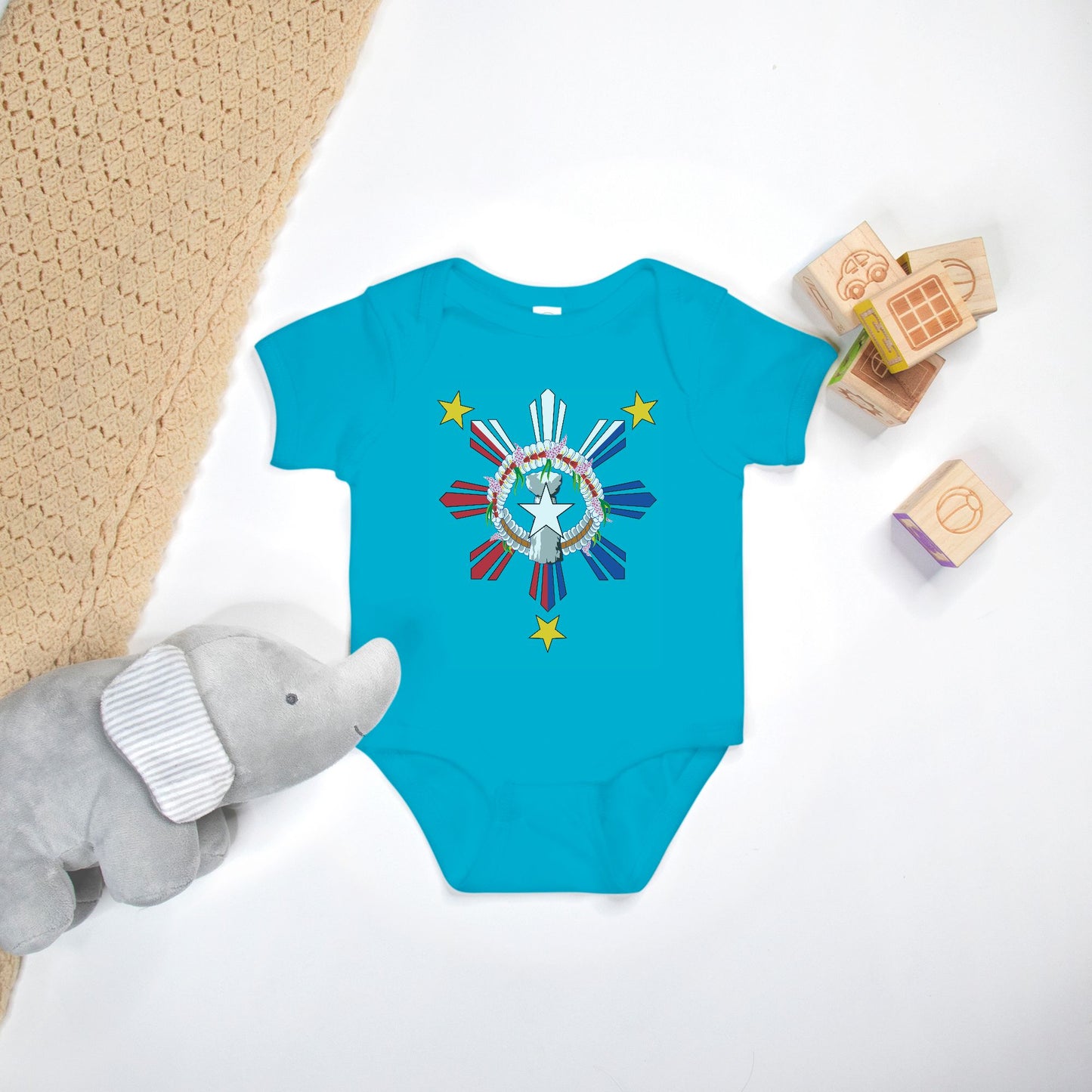 CNMI Philippnies Seal One Piece Baby Bodysuit