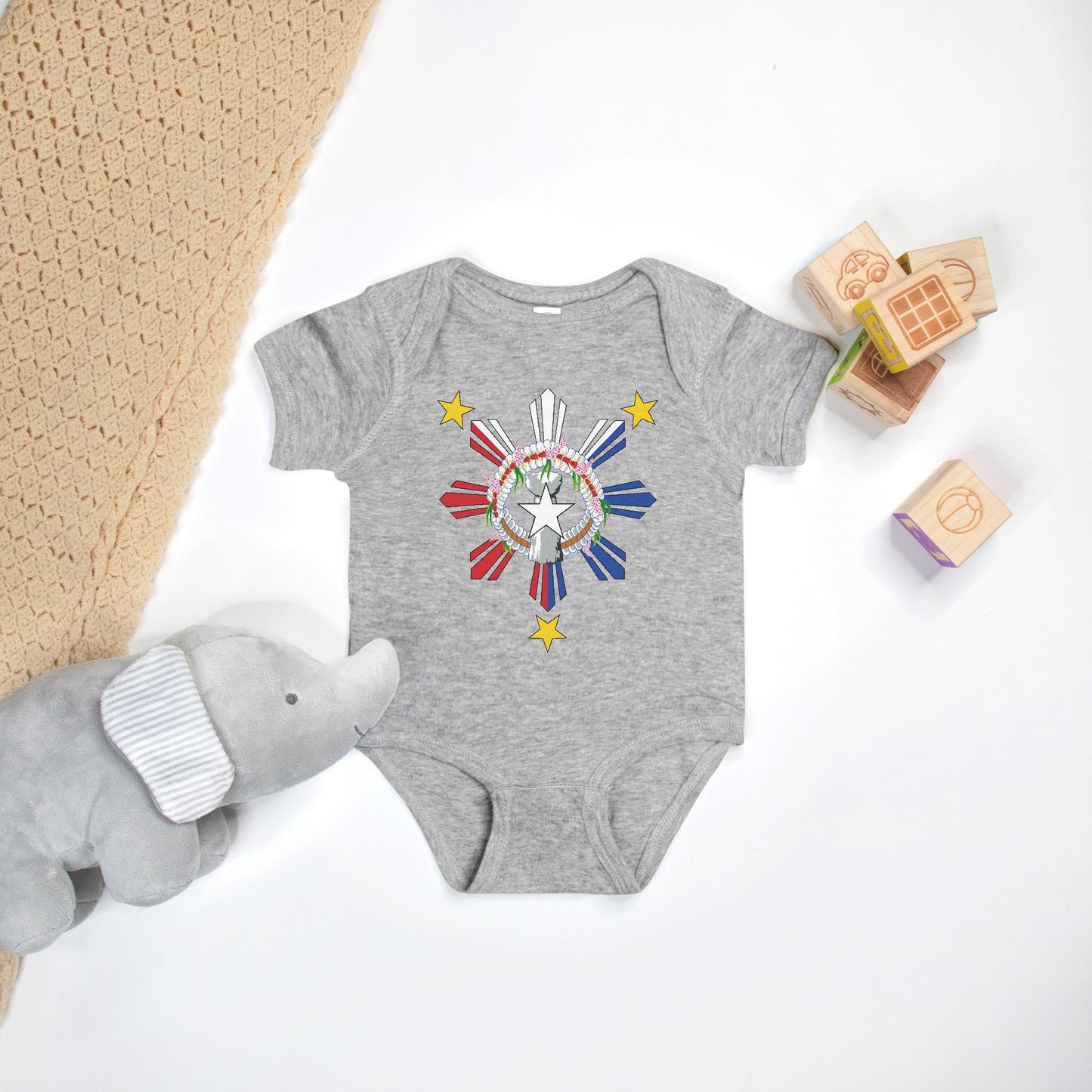 CNMI Philippnies Seal One Piece Baby Bodysuit