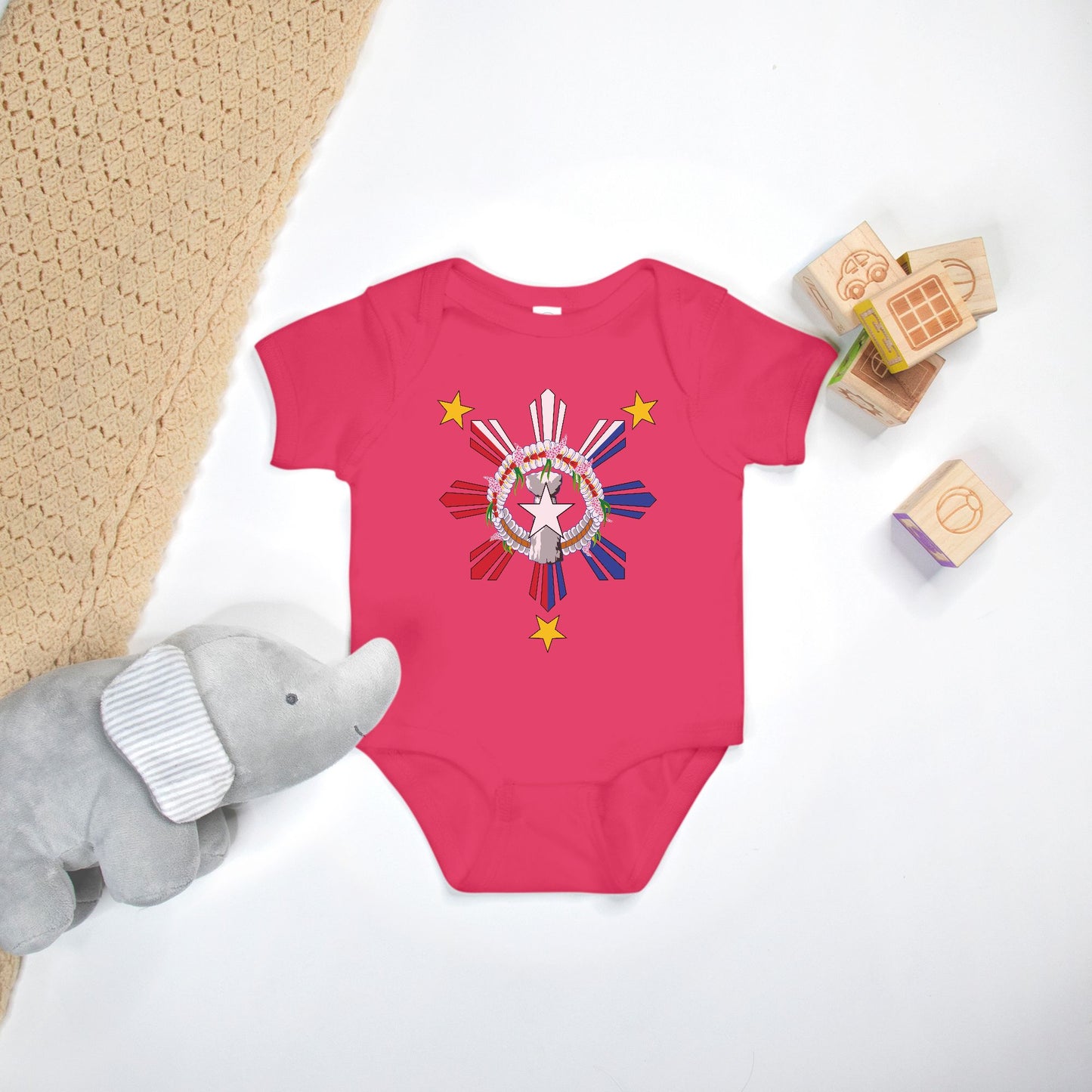 CNMI Philippnies Seal One Piece Baby Bodysuit