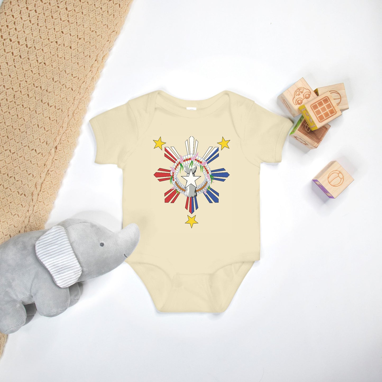CNMI Philippnies Seal One Piece Baby Bodysuit