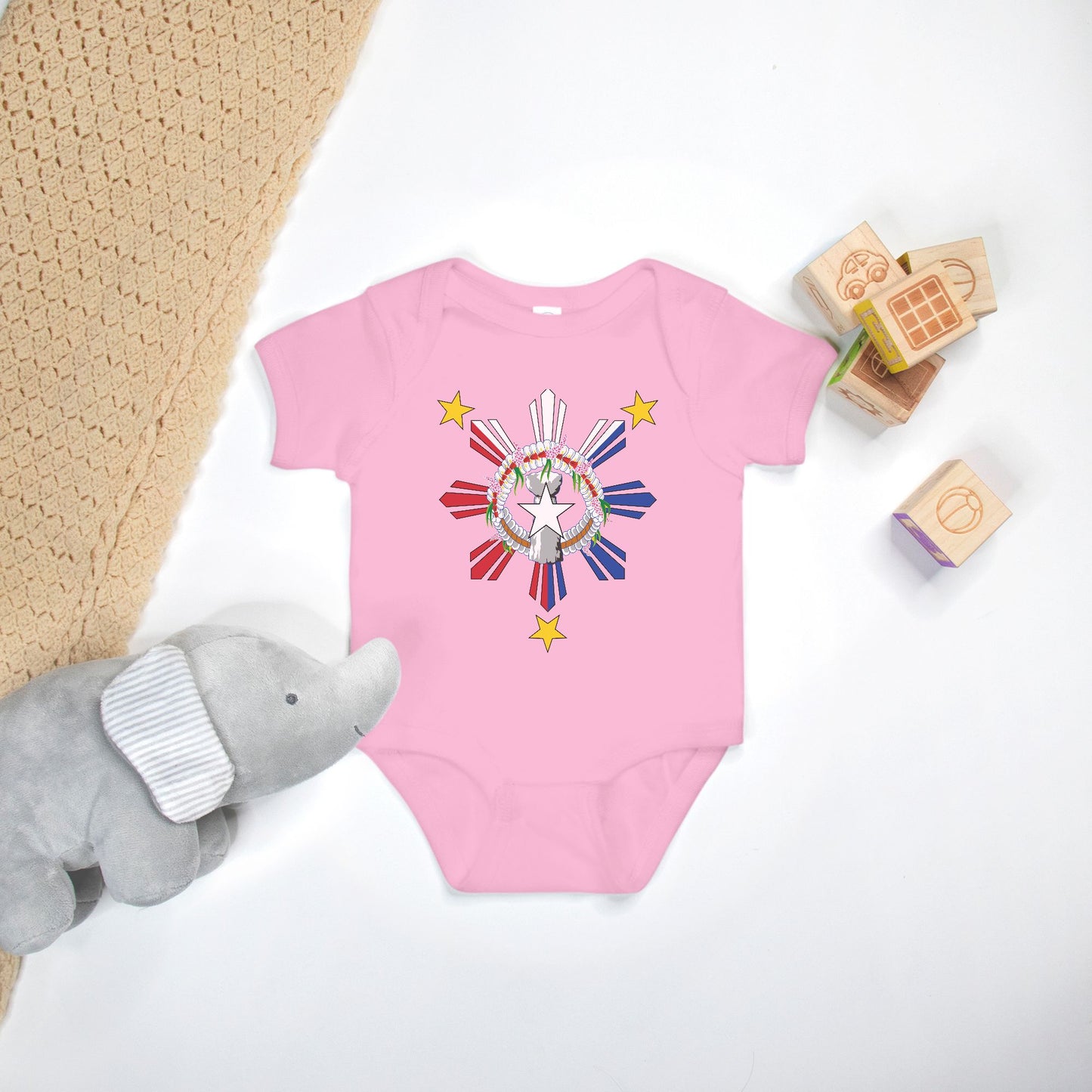 CNMI Philippnies Seal One Piece Baby Bodysuit