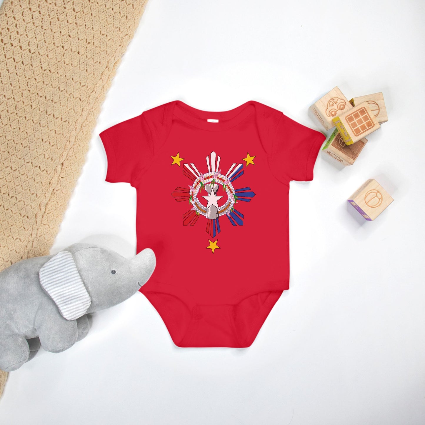 CNMI Philippnies Seal One Piece Baby Bodysuit