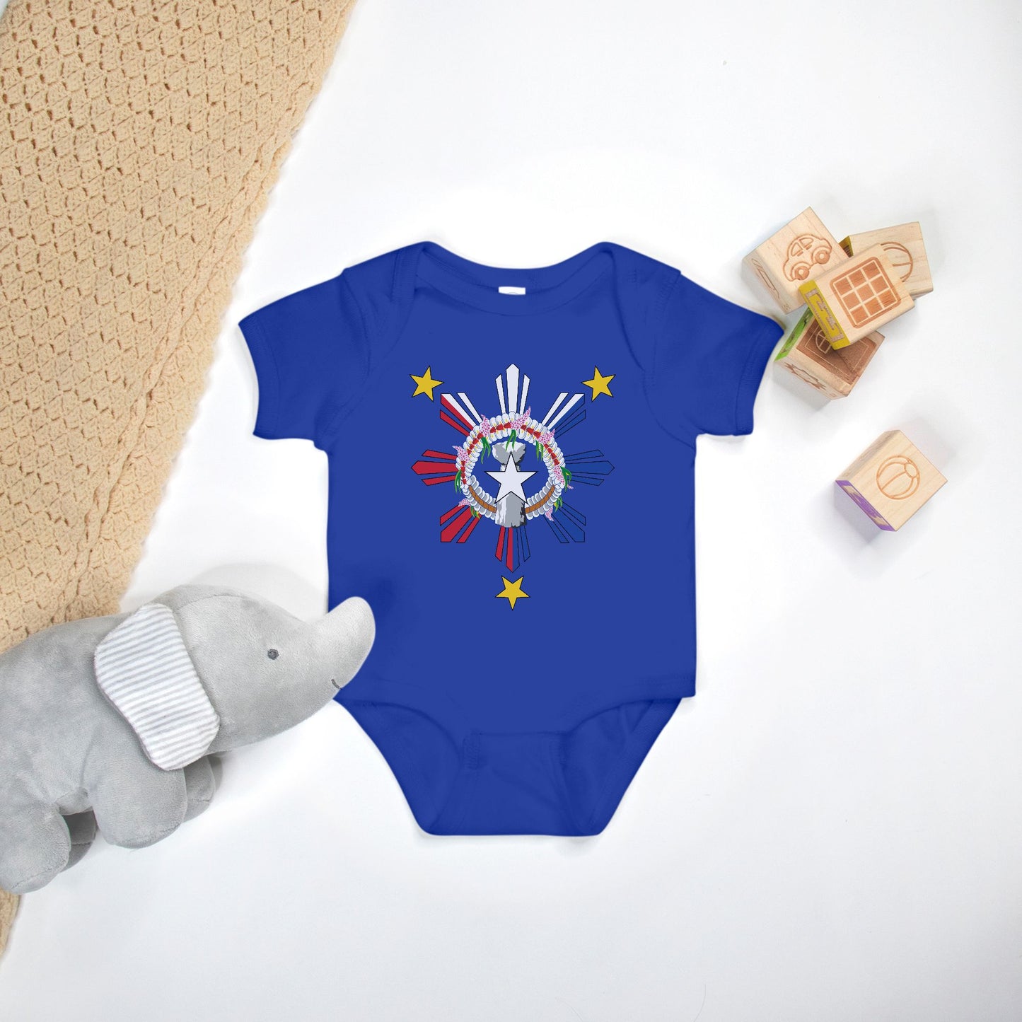 CNMI Philippnies Seal One Piece Baby Bodysuit