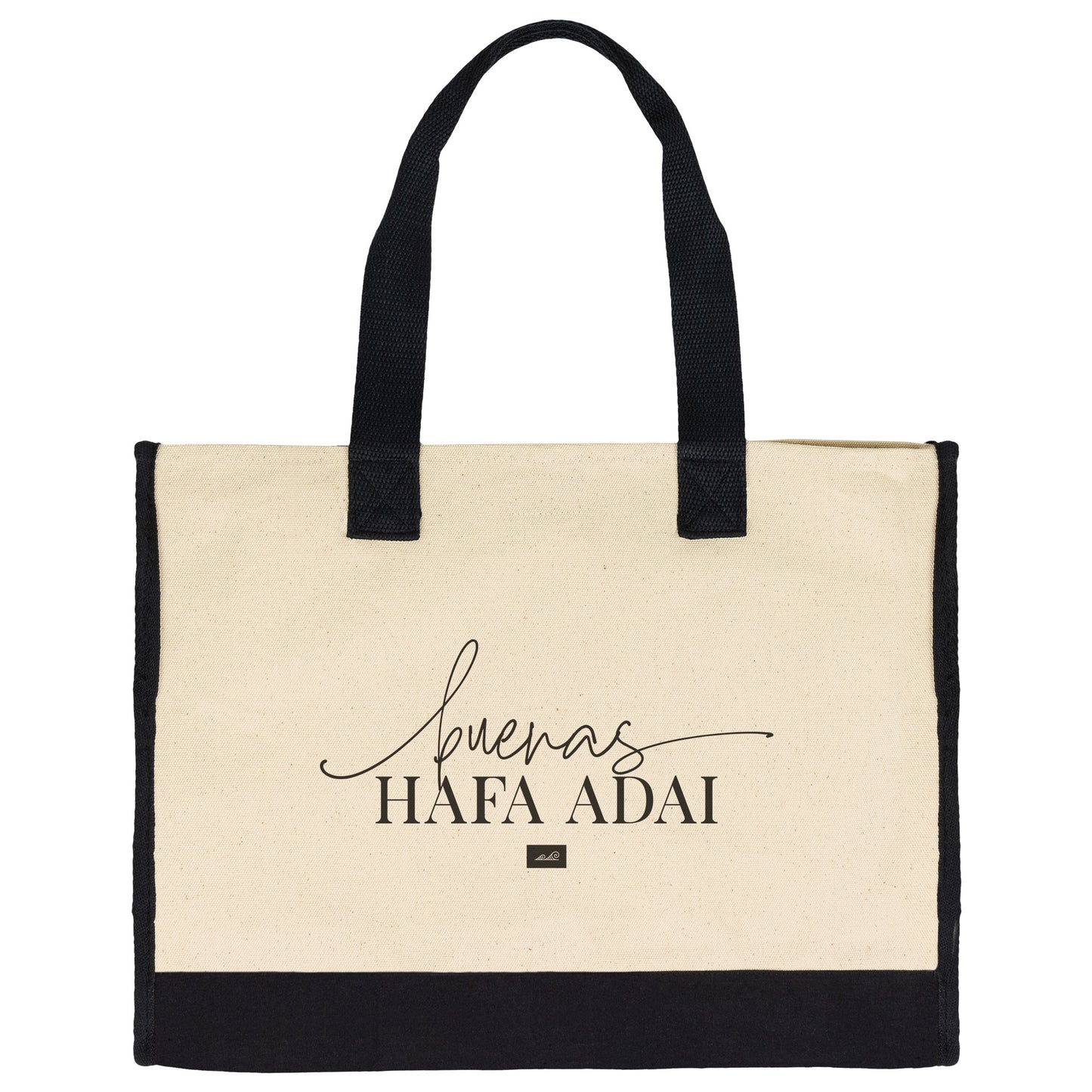 Buenas Hafa Adai Guam CNMI Premium Cotton Tote