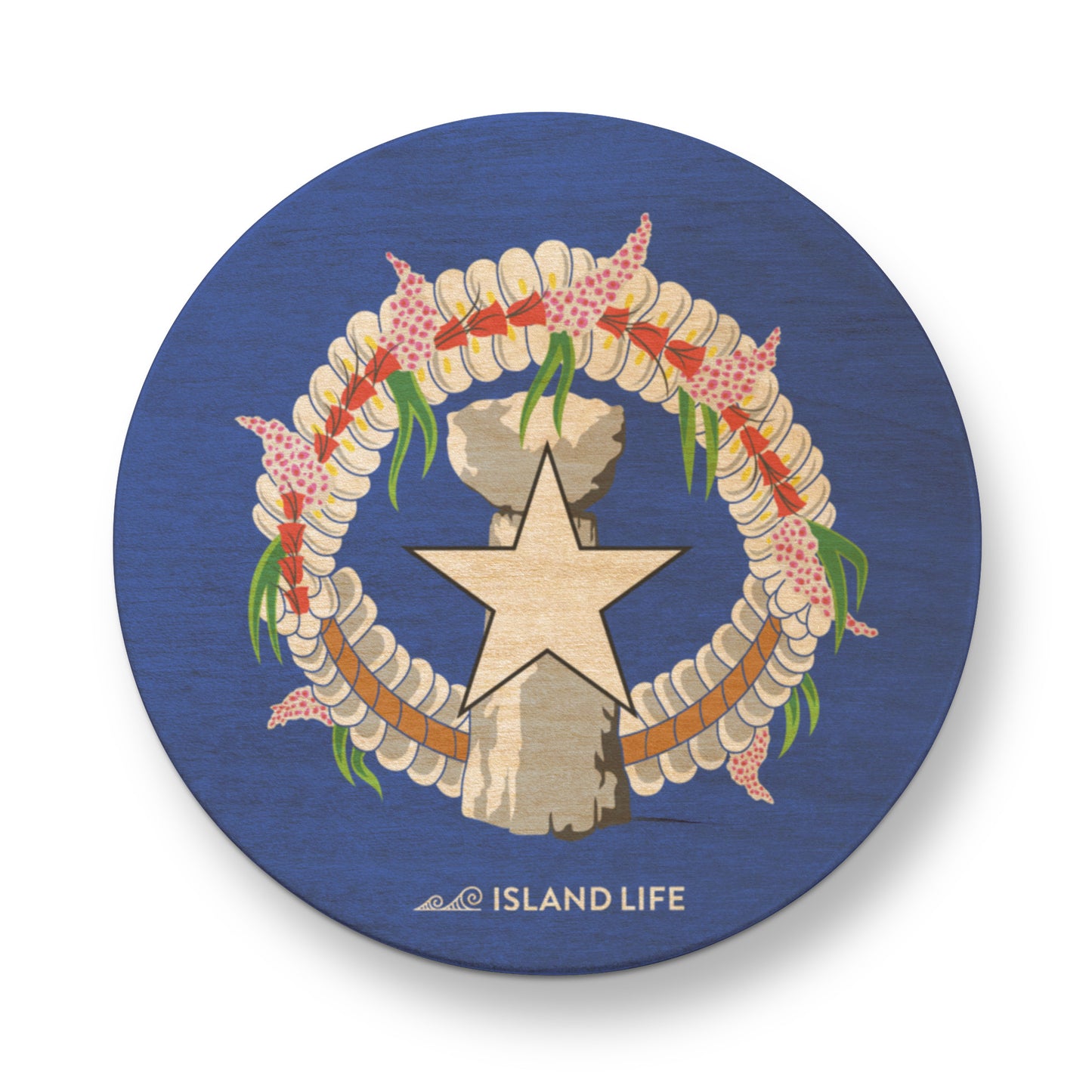 CNMI Seal Wooden Magentic Bottle Opener