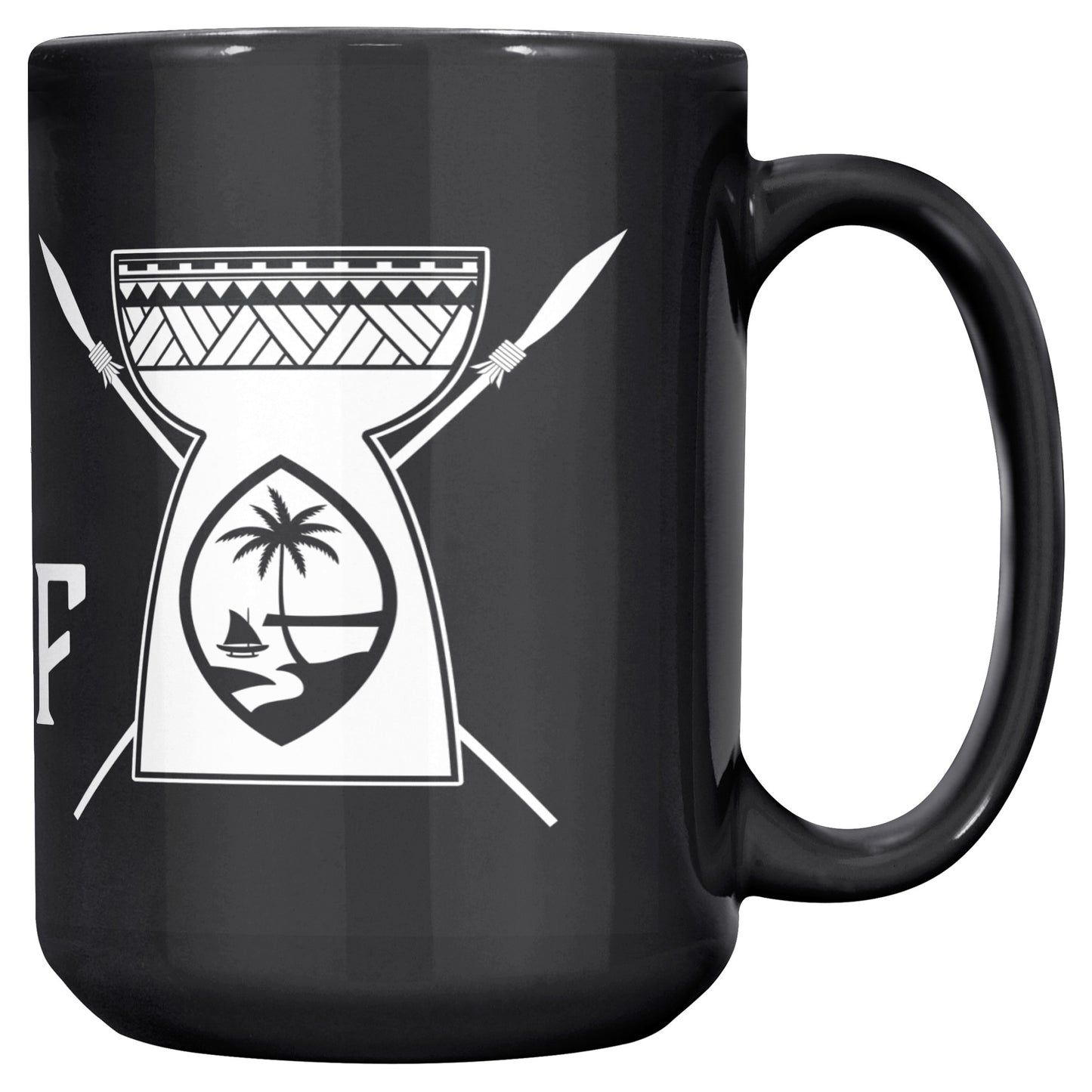 Chief Guam Latte Stone 15oz Black Mug