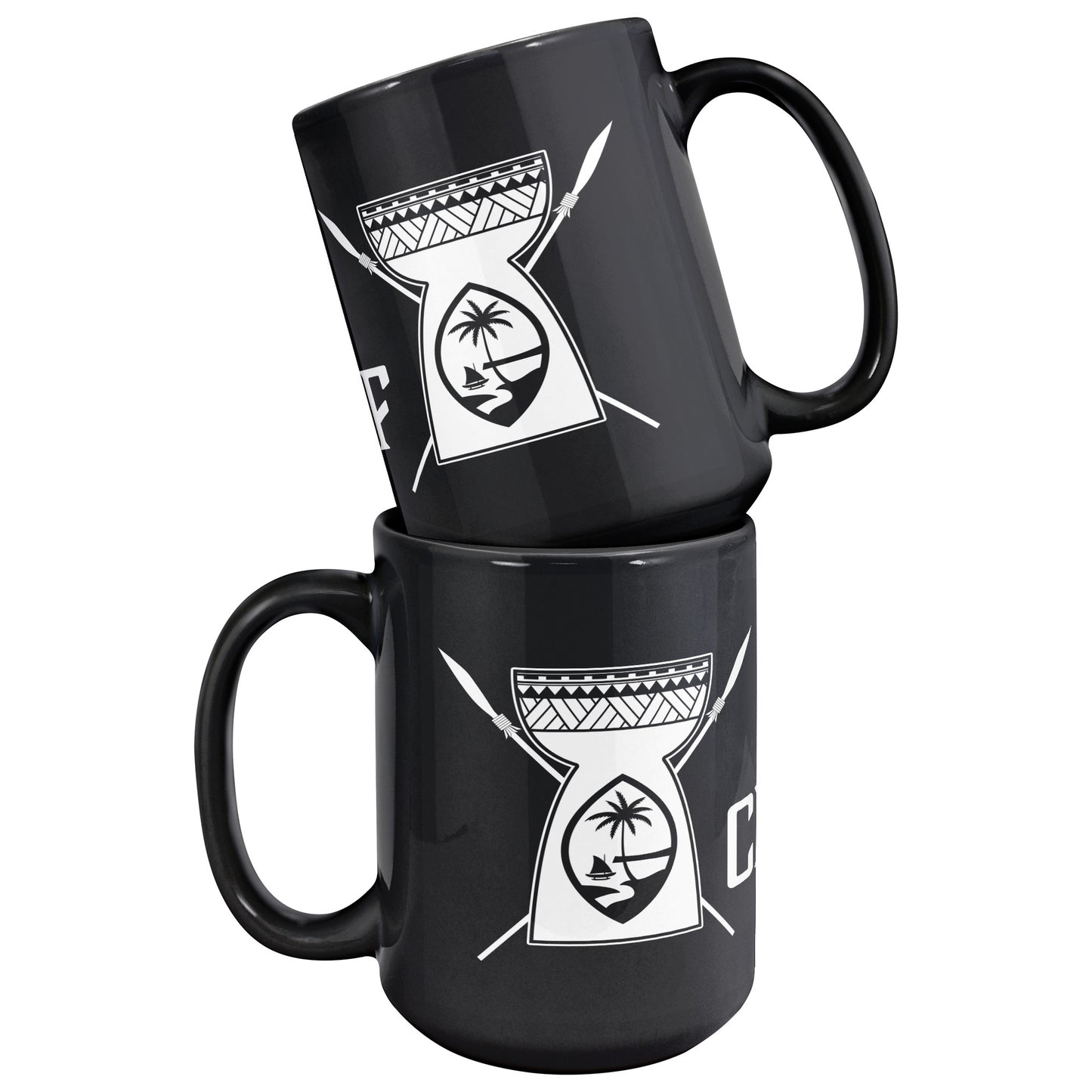 Chief Guam Latte Stone 15oz Black Mug