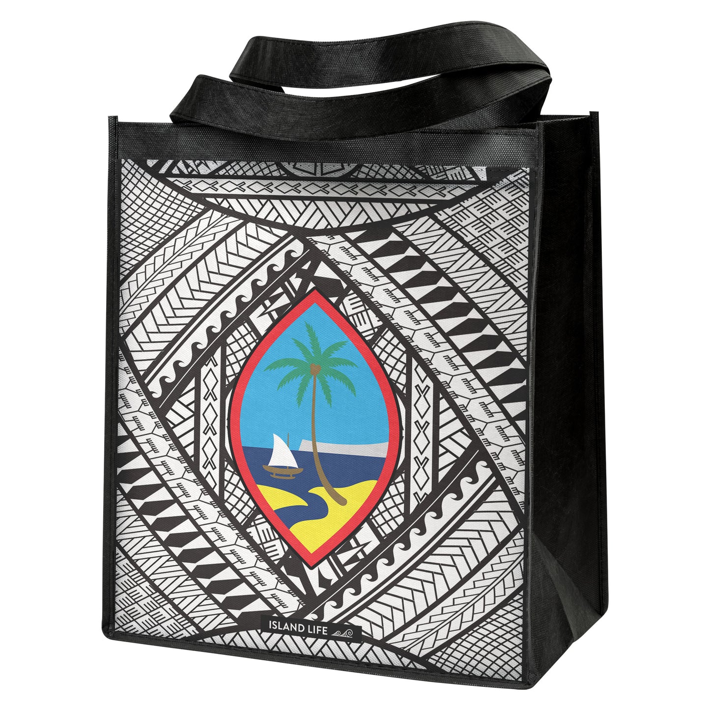 Guahan Tribal Grocery Tote Bag